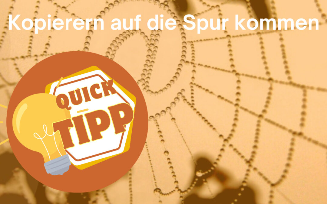 Kopierern auf die Spur kommen